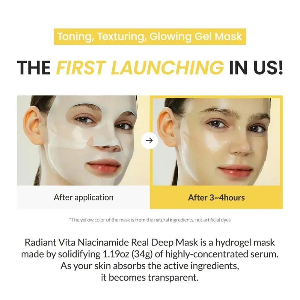 BIODANCE Bio-Collagen Deep Hydrating Gel Mask, nächtlich feuchtigkeitsspendend, schrumpfende Poren, verbessert die Elastizität 1/4 Stück