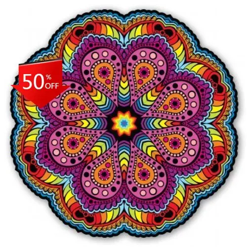 

Mandala Colorful Design Spiritual Vintage Camper Van Bumper Walls Boat Decoration Trendy Aesthetic