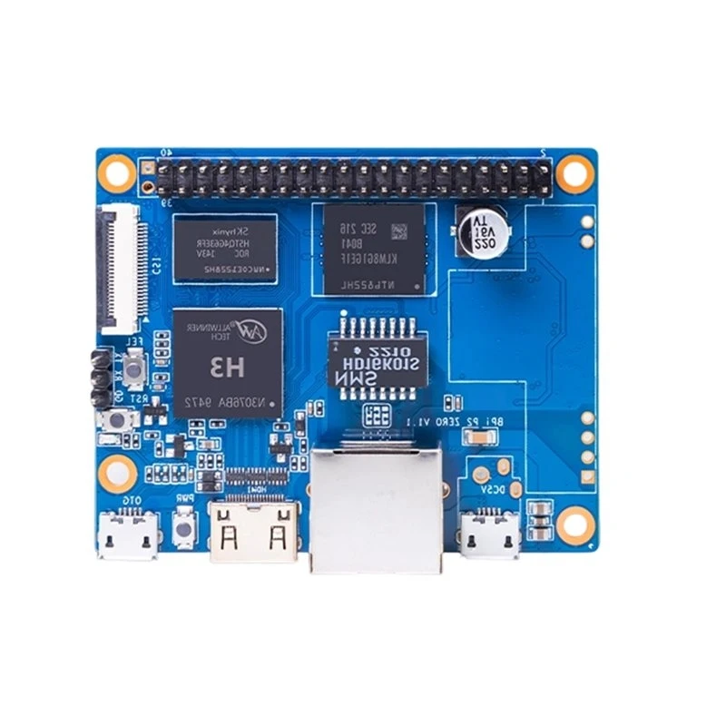 2025 For Banana Pi BPI-P2 Zero Allwinner H3 512M DDR3 8G EMMC Open Source Hardware Development Board Single Board Computer,For