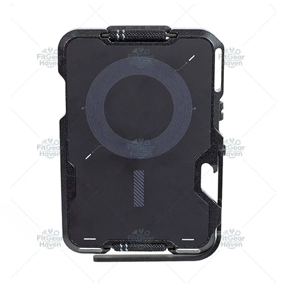 Carbon Fiber Aluminum Alloy Magnetic Card Pack Multi Angle Bracket RFID Blocking Card EDC Tool