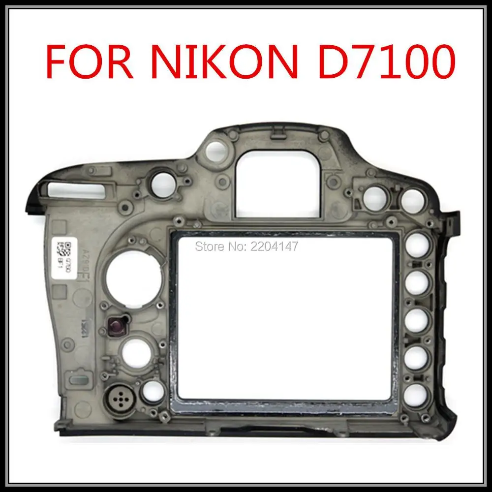 شحن مجاني 100% غلاف خلفي فارغ أصلي جديد لـ SLR Nikon D7100؛ بدون زر LCD وFPC؛ أجزاء إصلاح الكاميرا
