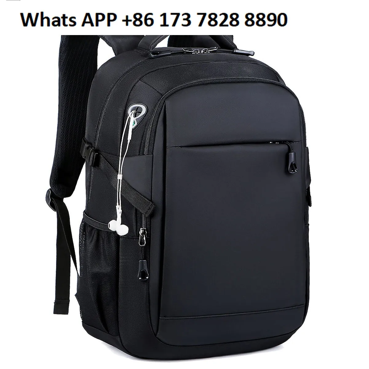 男性 女性 16インチ バックパック ブックバッグ スクール トラベル ラップトップ リュックサック ジップバッグ USBポート