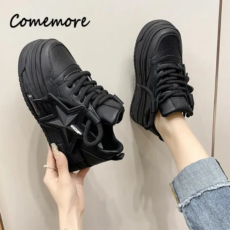 Hohe Qualität Mode Neue Designer Frühling Herbst Frauen Chunky Turnschuhe Goth Plattform Schuhe Atmungsaktive Casual Sport Schuhe