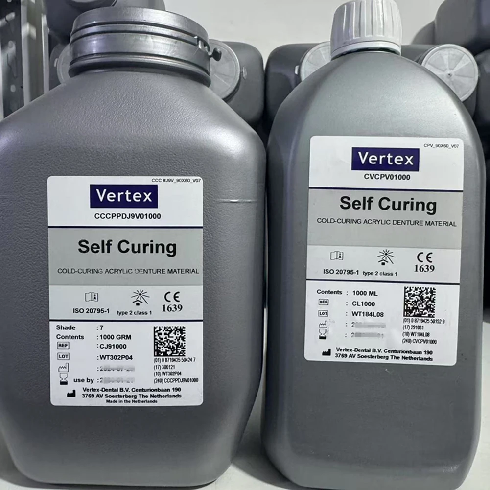 Vertex المعالجة الذاتية الاكريليك المعجون أسنان قاعدة بوليمر مسحوق حقن صب مسحوق امتزاز الفم الكامل #1