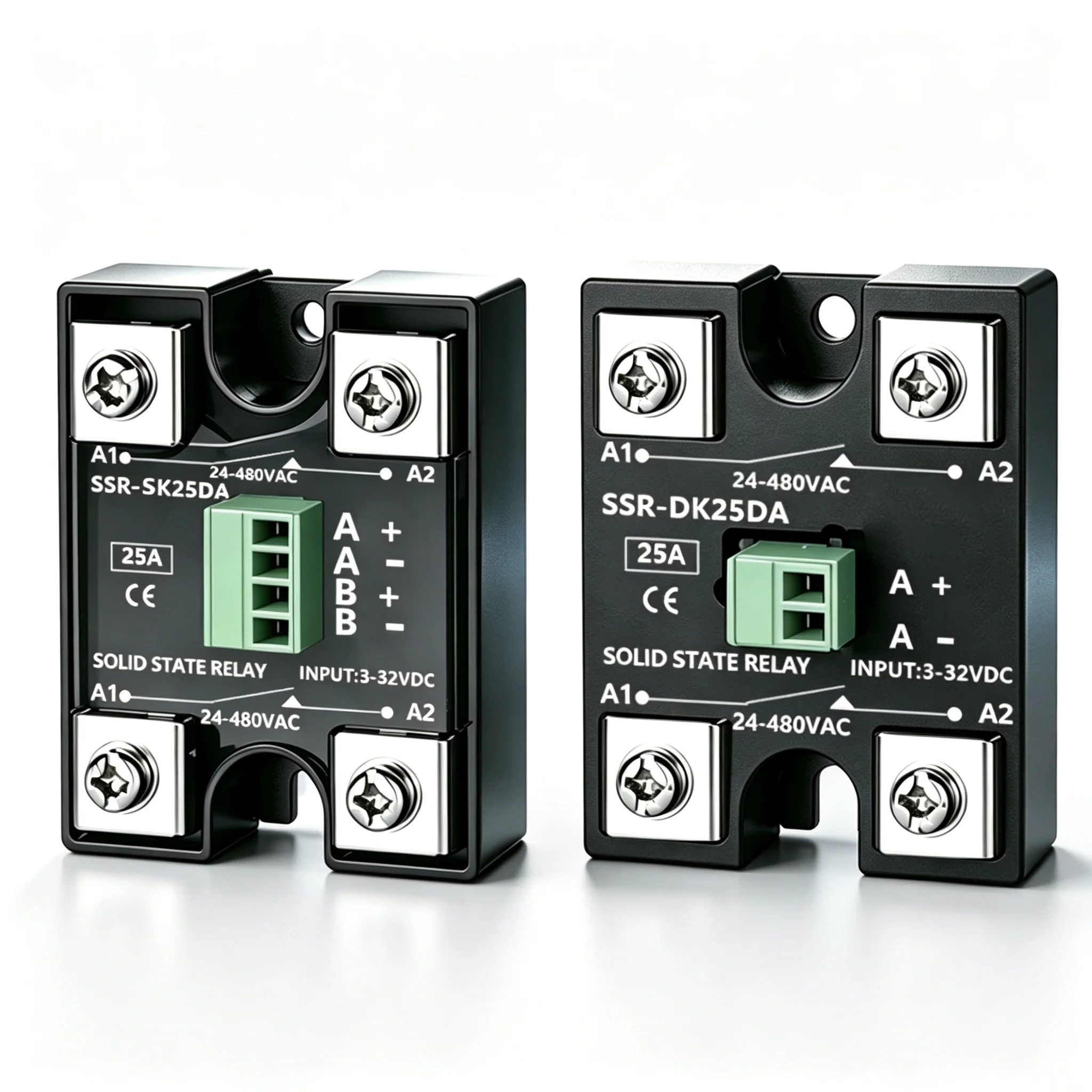 Solid State Relay SSR 10A 25A 40A DC To AC Single Phase Dual Channel Single Control Or Dual Channel Dual Contro