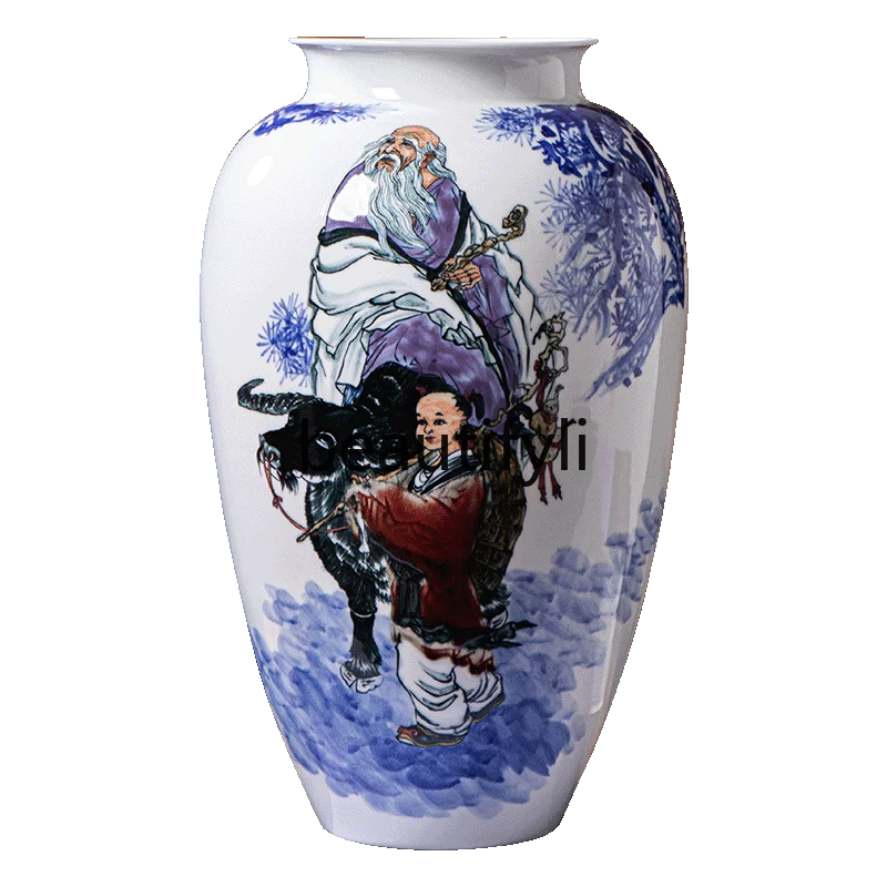 

Jingdezhen ceramic master hand-painted living room TV cabinet wine cabinet Bogu rack decoration
