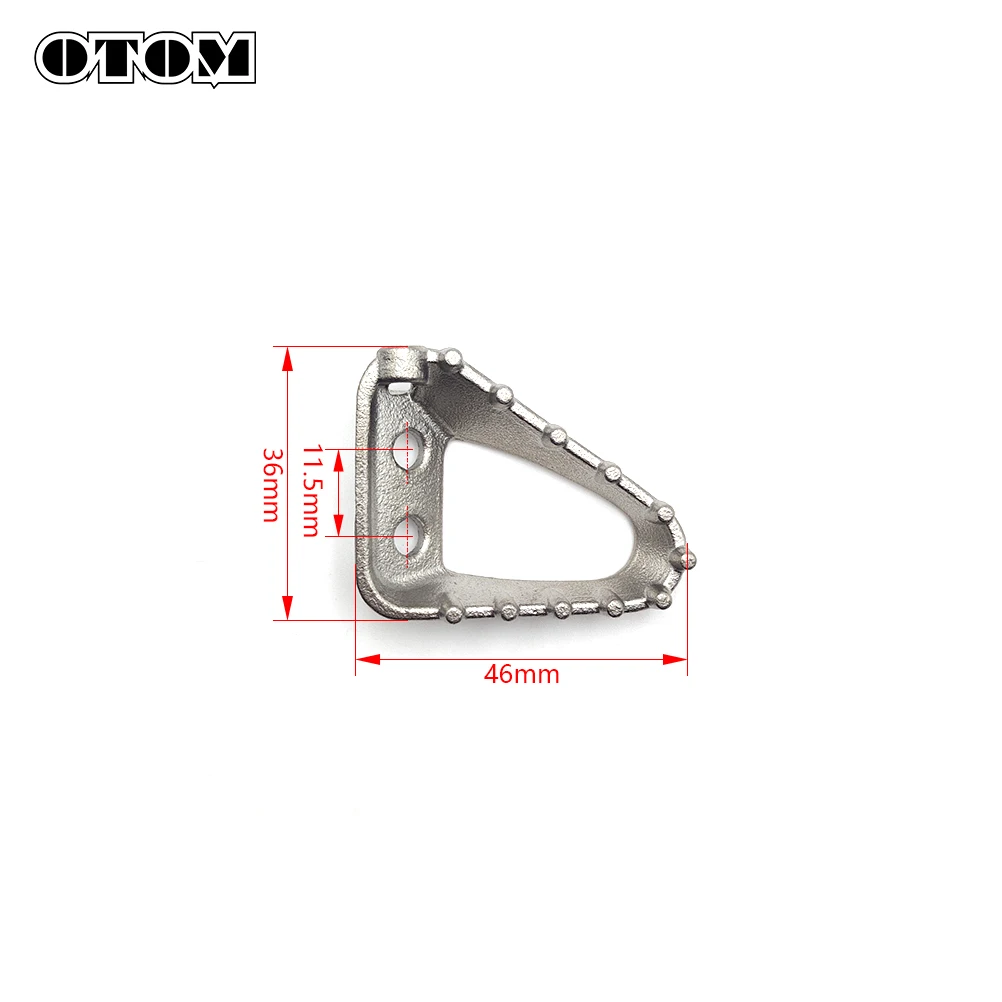 OTOM 2023 Motorcycle Standard Rear Foot Brake Lever Step Plate Peg Brake Pedal Tip Stainless Steel For KTM HUSQVARNA GASGAS Bike