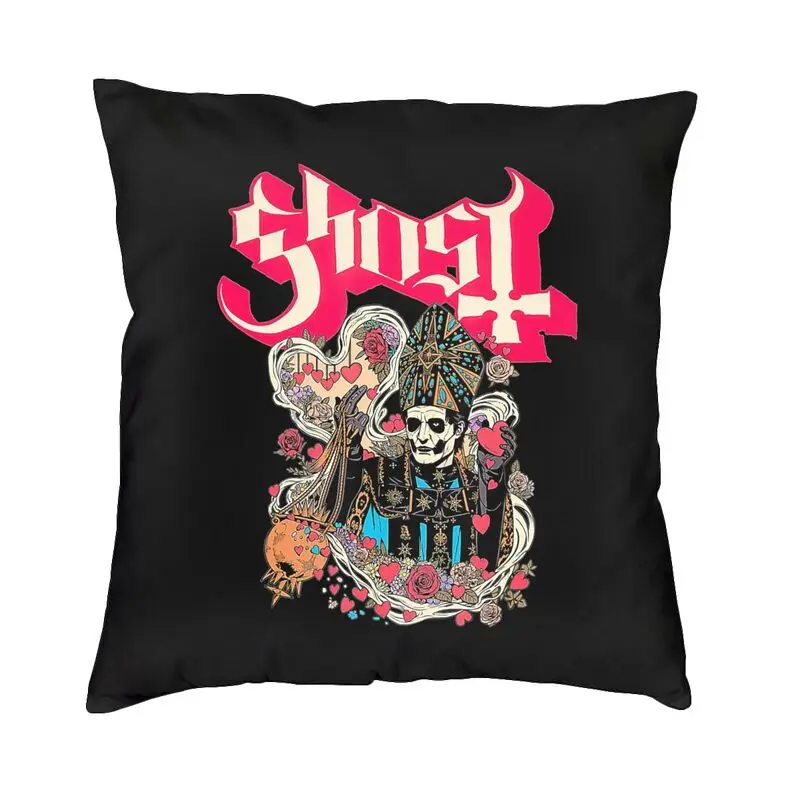 Swedish Rock Band Horror Ghost Cushion Cover 45x45 Home Decor Print Throw Pillow for Sofa Double Side