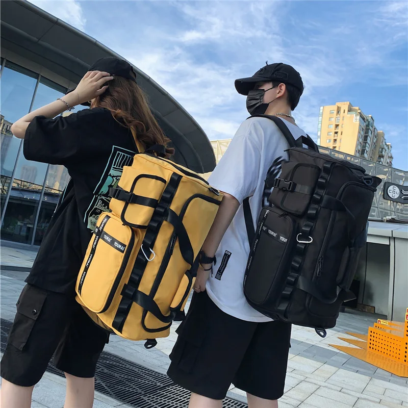 New Urban Men's Backpack Travelling Bags Large Capacity Handbag Luggage Sports Fitness Bag Nylon Women's Dry Wet Separation Bags