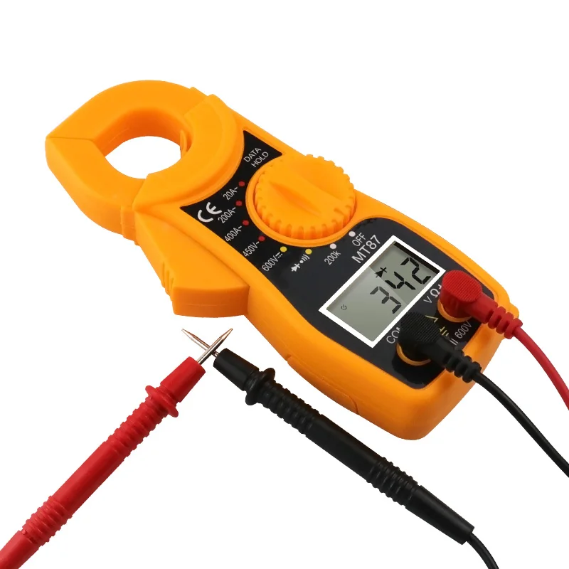 Digital Red Multímetro, Amper Clamp Meter, Pinças atuais, AC DC Tensão atual Tester, MT87