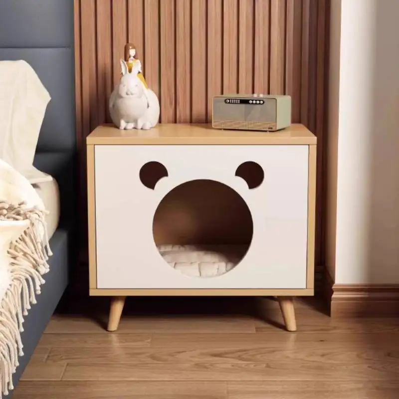 Retro Oak Wood Nightstands Cute Classic Designer Weird Bedside Nightstands Bedroom Japanese Storage Table De Nuit Furniture Home