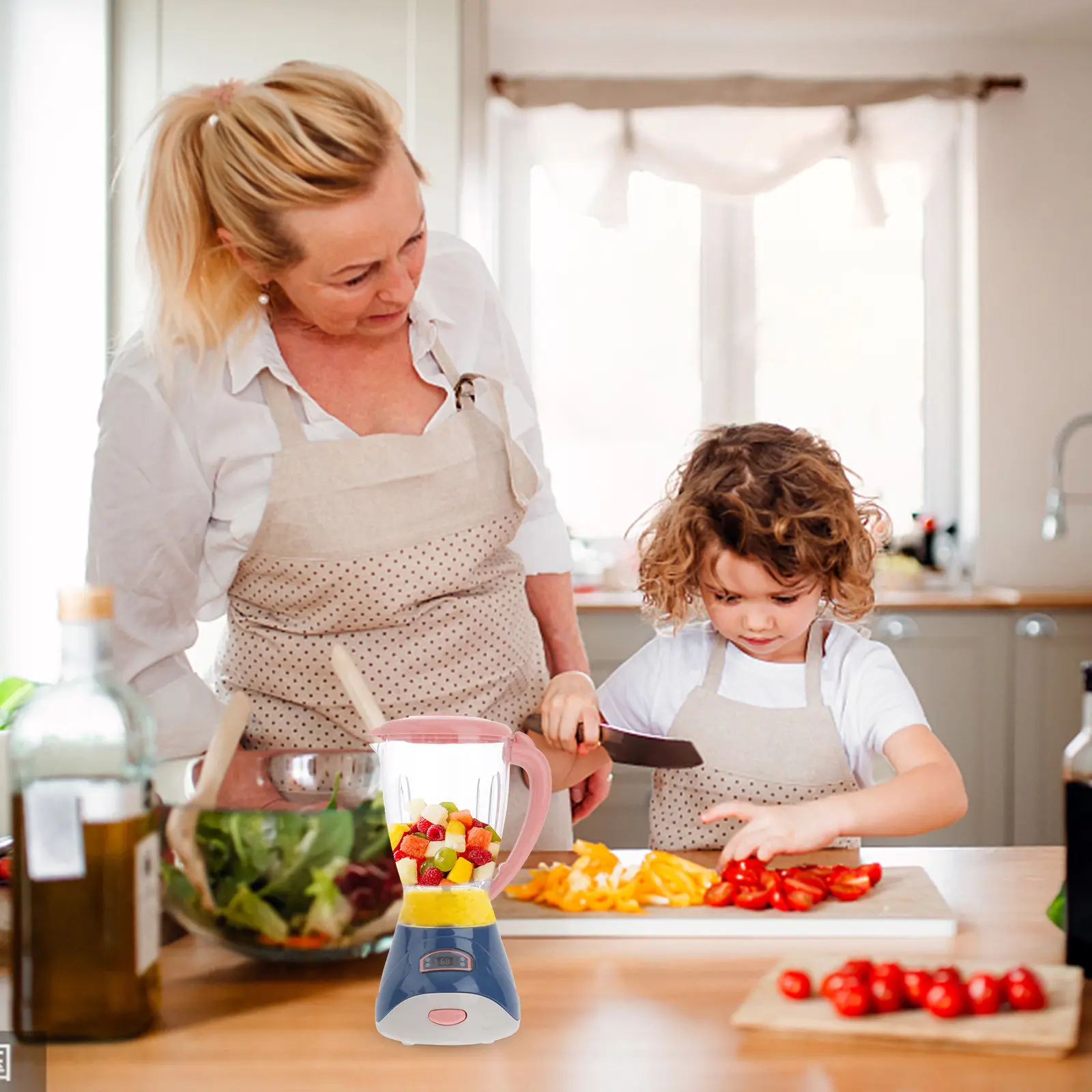

1Pcs Simulation Juicer Creative Funny Kids Playing House Educational Juice Extractor Role-Play Appliance Juicer Toy
