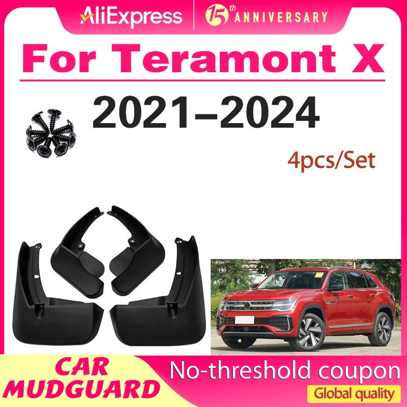 

Mudguards Mud Flaps For VW Volkswagen Teramont X 2021-2024 2023 2022 Front And Rear Wheels Splash Guards Fender Car Accessories