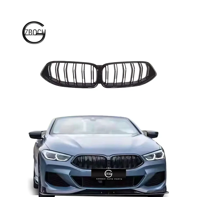 

Double Slats Grills for BMW 8 Series G15 2021 2022 2023 Car Accessories G15 ABS Grills Front Bumper Grille