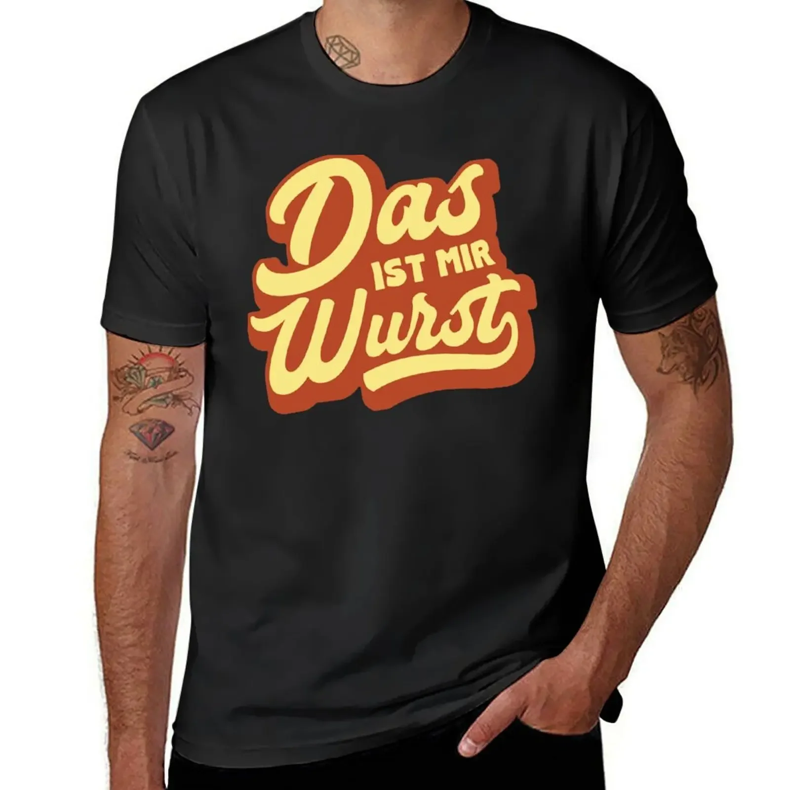 Das Ist Mir Wurst Funny German Saying T-Shirt valentines clothes tops plus size tops black t shirts for men