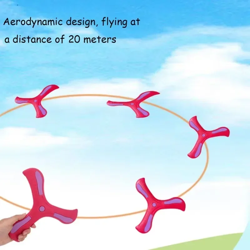 Boomerang per bambini e adulti Design in morbida schiuma per giochi all'aperto Ragazzi e ragazze Speed Racer Catch rapido Boomerang Giocattoli per adolescenti