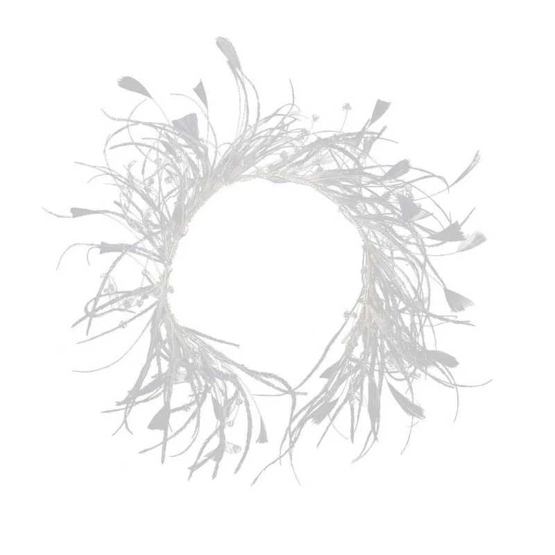 Bridal Wedding Headwear Feather Tassel Crystal Headband Headband Engagement Toast Dress Styling Hair Accessories