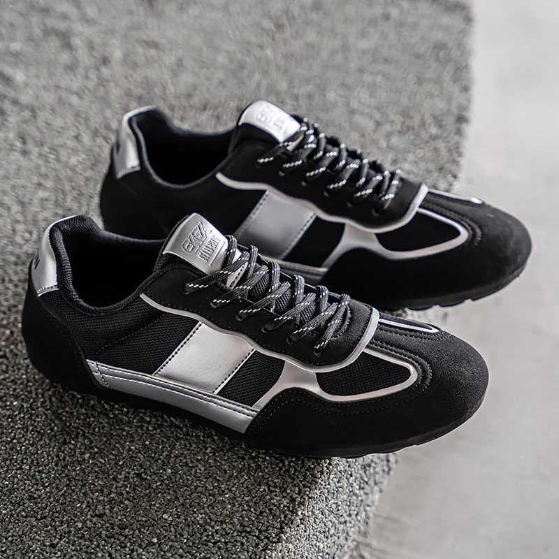 Zapatillas de deporte informales verdes a la moda, zapatillas deportivas cómodas y transpirables para hombre, talla grande 46, zapatillas deportivas de corte bajo para hombre, zapatos de hombre