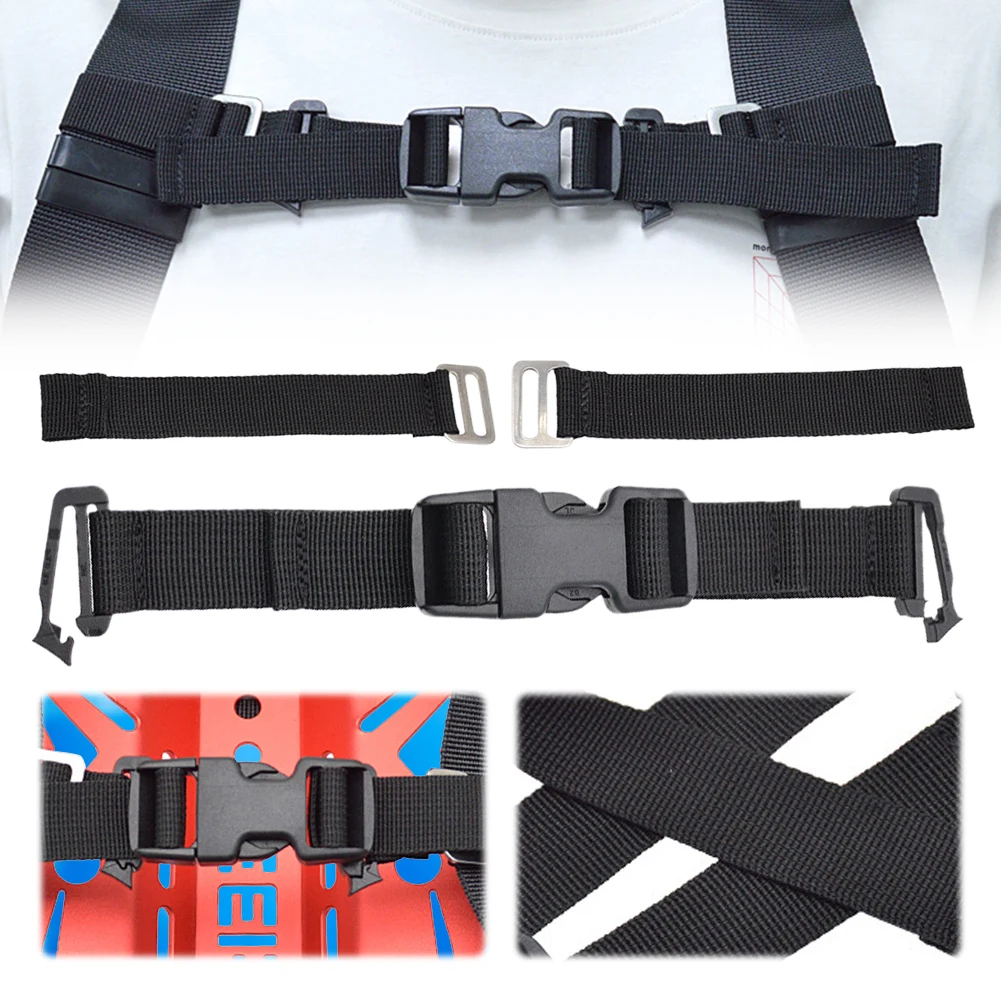 Backmount Fixed Strap Diving Backplate Strap Wear Resistant Scuba Diving Webbing BCD Sidemount Buckle for Underwater Equipment