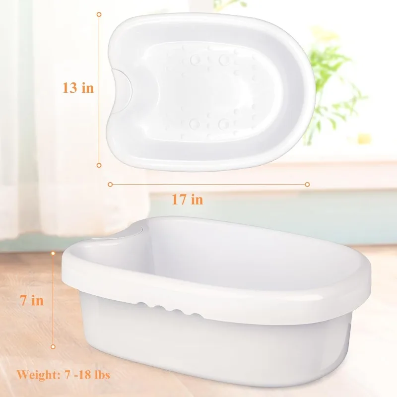 Ionic Foot Bath Tub Basin for Ioni and Foot Massage Tube for Foot Bath, Soak, or Detox with 100 Liners