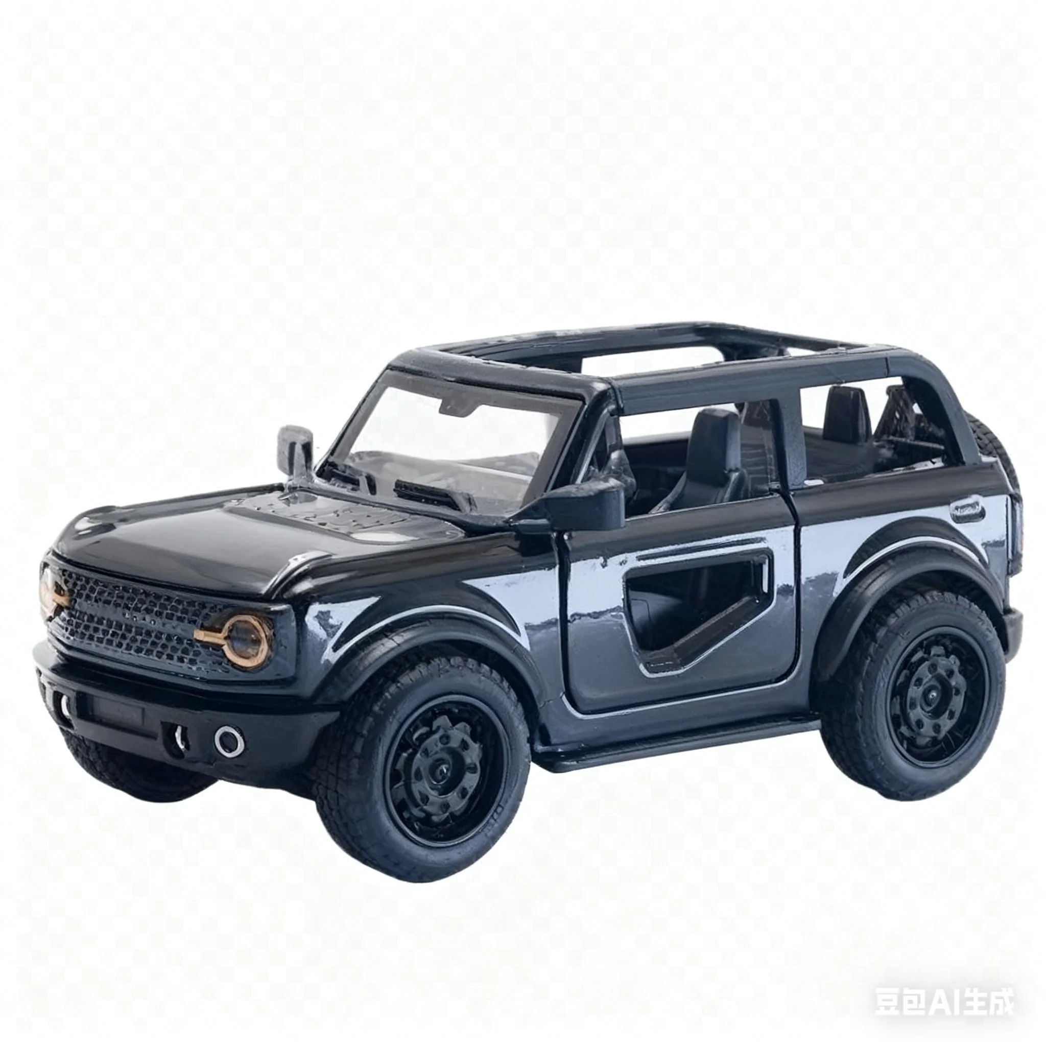 (Bagged) 1/36 Nuevo coche extraíble todoterreno convertible Hummer - Juguete para niños, metal fundido a presión, potente motor