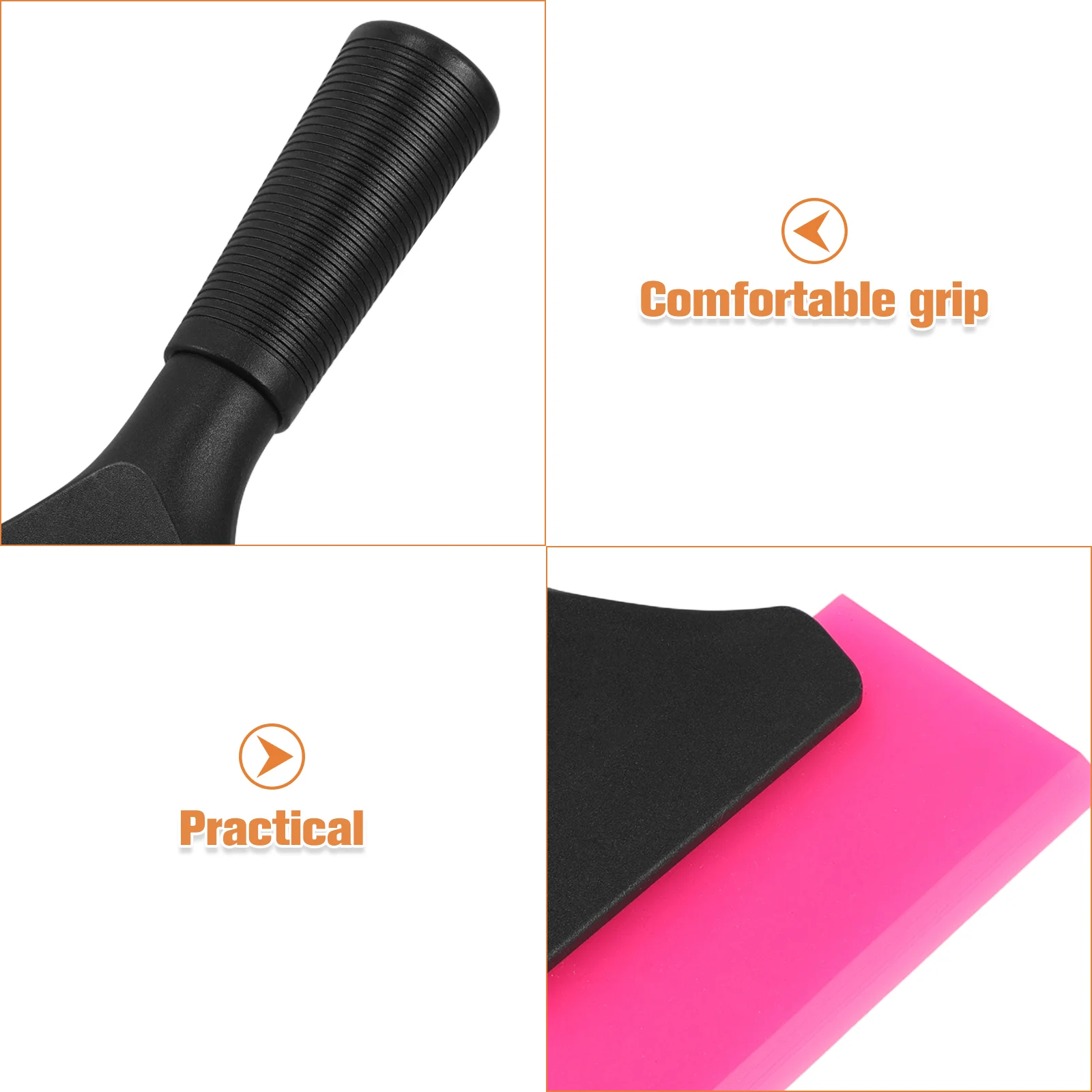 Small Squeegee Soft Rubber Blade with Anti-Slip Handle for Car Window Tinting Windshield Glass Mirror Shower Auto Windows Cleani