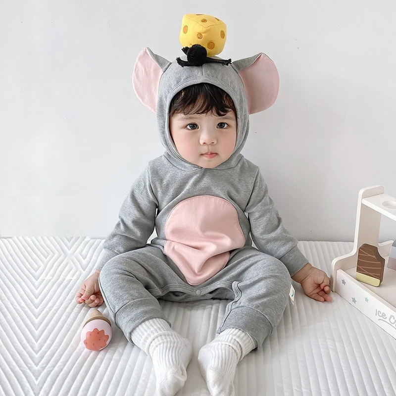 New Children\'s Little Mouse Costume Halloween Little Mouse Baby Costume Kindergarten Party Activity Fairy Tale Performance