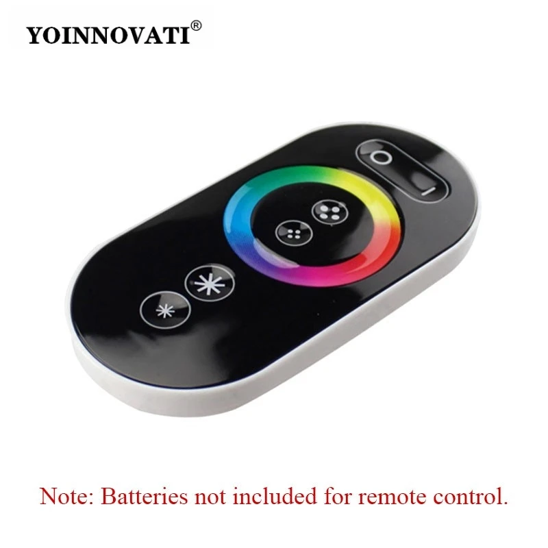 RF Wireless Touch Remote Controller, 18A RGB LED Strip Dimmer Switch for Color Changing Light Panels & Modules