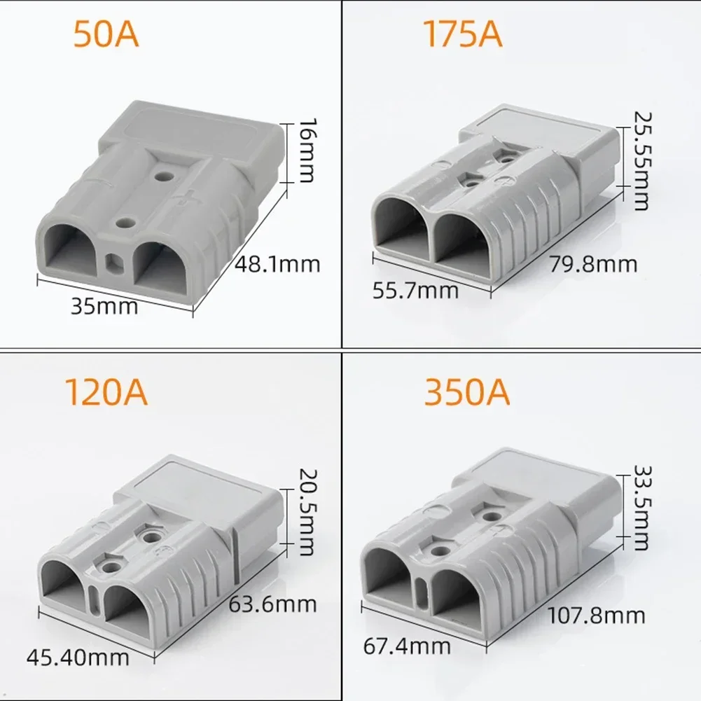 Easy to Use Battery Forklift Power Connector, 1PCS For 50120A, Mechanically Keyed Housing for Accidental Mating Prevention