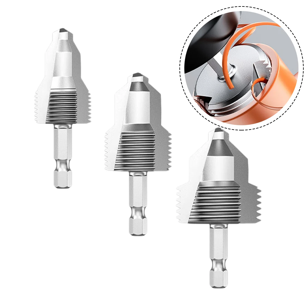 1Pc 3-in-1 Thread Drill Bit For Pipe Repair HSS Tapping Drilling Expander With Hex Shank For Water Pipe 20/25/32mm