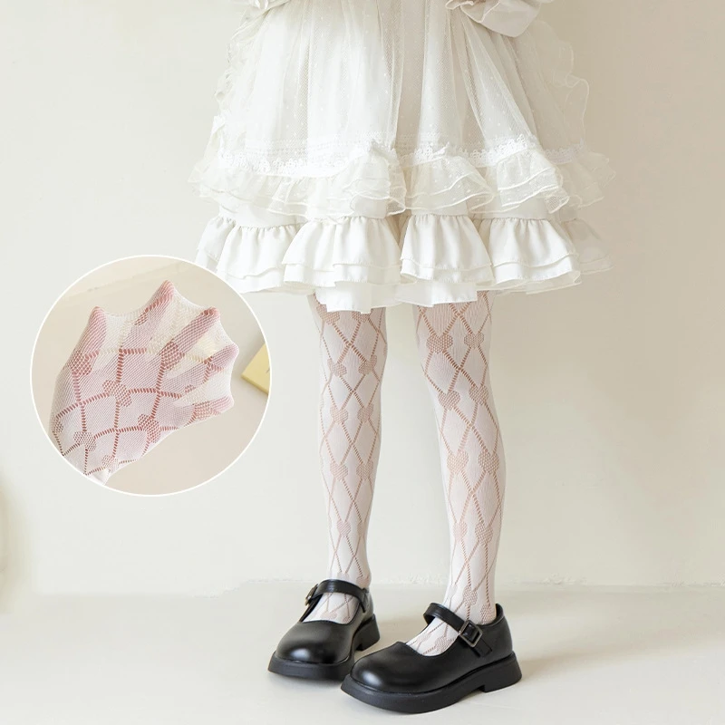 Thin Breathable Baby Girl Tights Kids Dance Stocking Sock Children School Uniform Tights Princess Lolita Lace Pants Pantyhose