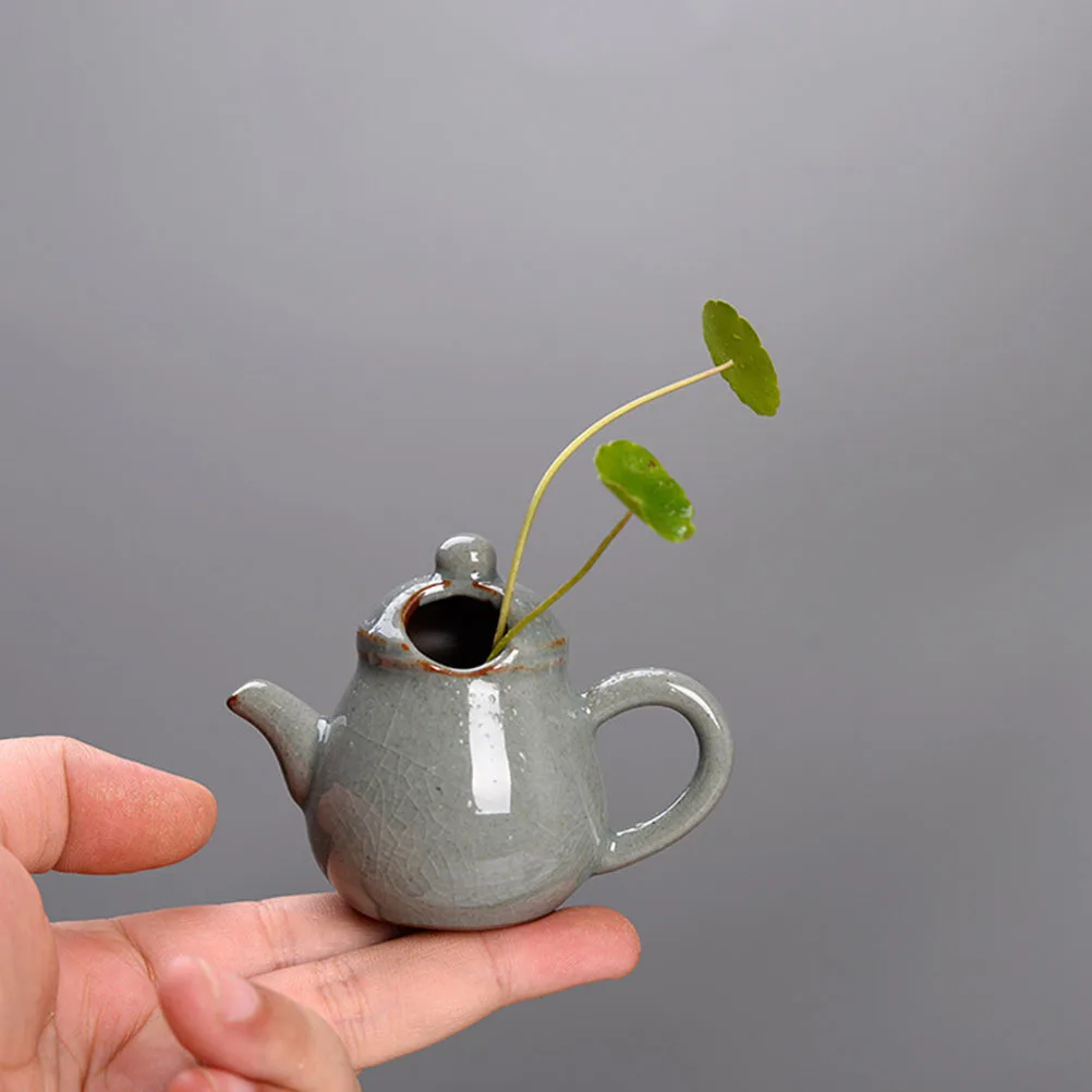 

6Pcs Kiln Mini Flower Vases Ceramic Pot Shaped Small Vases Decorative Miniature Fingertip Vase Crafts for Indoor