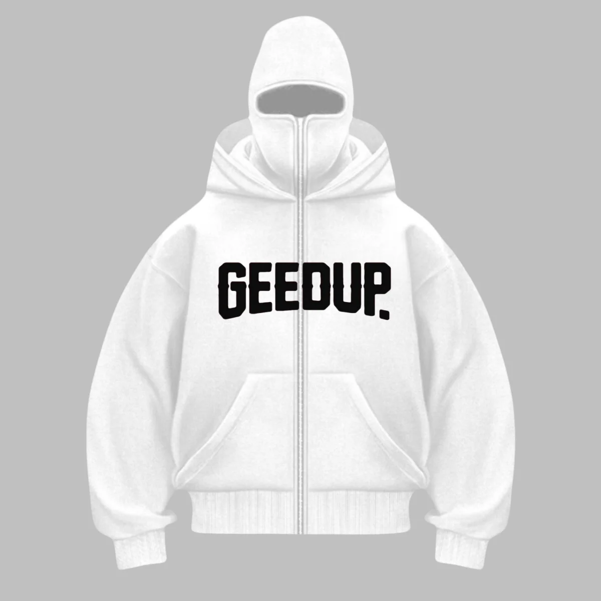 Men's Autumn/Winter Ninja Hooded Sport Shirt Loose Windproof Gothic Style Women's French Sweatshirt Warm Casual Hooded Jacket