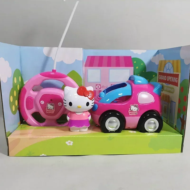 

Sanrios Anime Hello Kitty Model Remote Control Car Kawaii Cute Hello Kitty Cartoon Cosplay Music RC Children Xmas Birthday Gifts