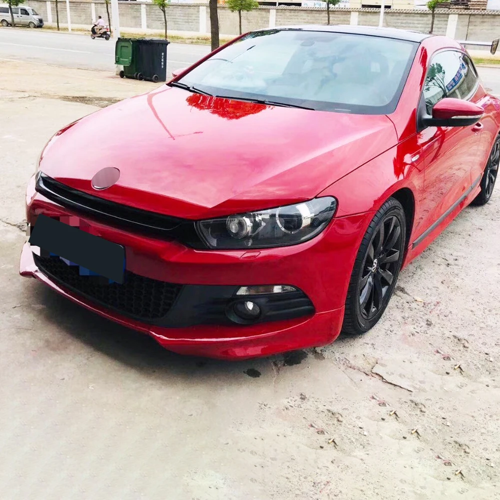 For VW Scirocco 2009 2010 2011 Car Front Bumper Wrap Angle Protection Corner Guard External Modification Body Kit Accessories