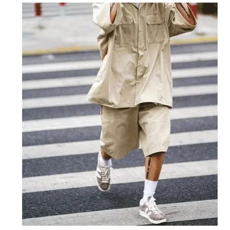 

BEAMS Japanese loose casual shorts six-point pants