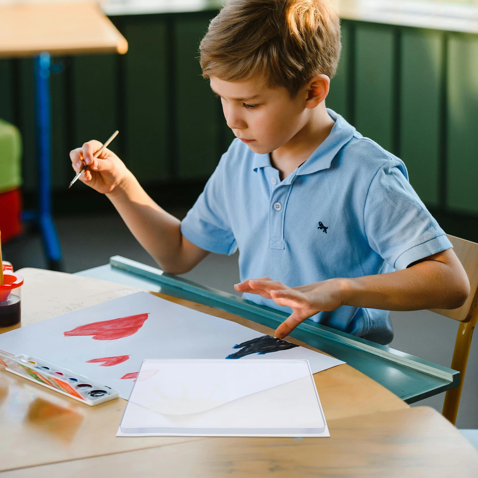 

Kids Gel Printing Plate 18x13cm Reusable Soft Flexible Art Board for DIY Crafts Printmaking Supplies Gel Printing