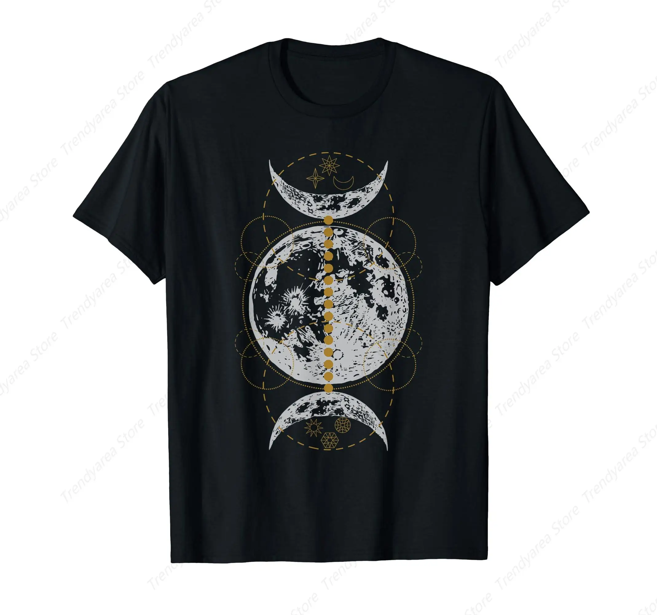 Triple Moon Gothic Witch Wicca Witchcraft Occult Pagan T-Shirt