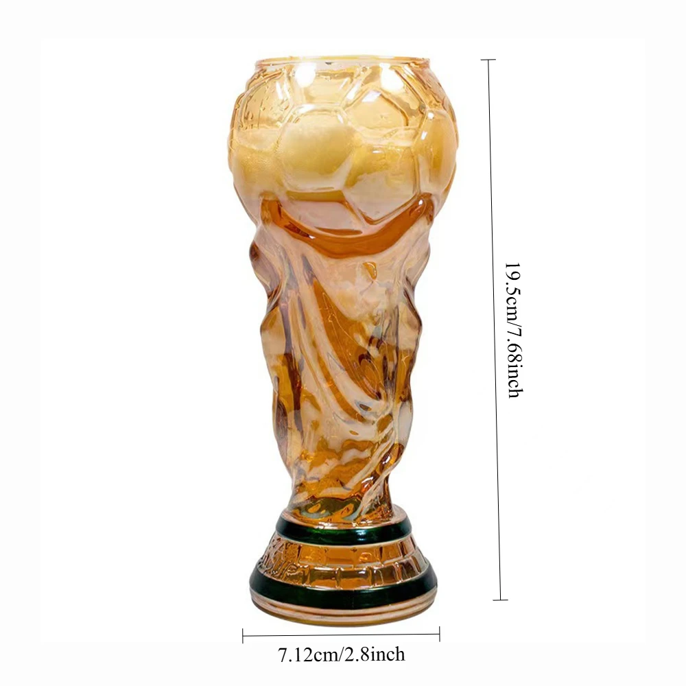 Jarras de Cerveza para Fiestas - Vaso con Forma de Trofeo, Mercancía Premium de Fútbol y Regalos Novedosos para Aficionados al Fútbol