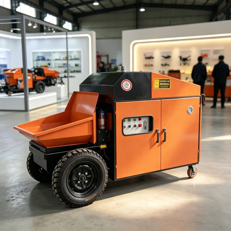 Small Electric Concrete Pump 380V 7m3/h Compact Design for Home Renovation Wall Plastering