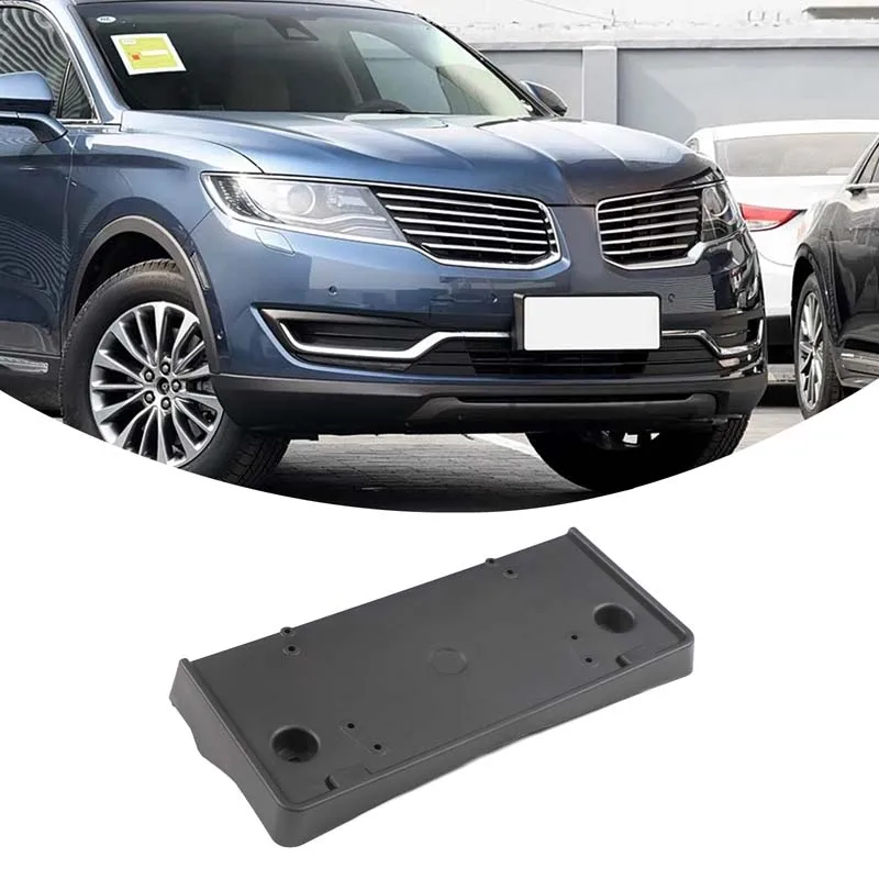 

For Lincoln MKX 2016-2018 ABS black car front license plate bracket car accessories OE: FO1068163 / 191275309711 FA1Z17A385AB