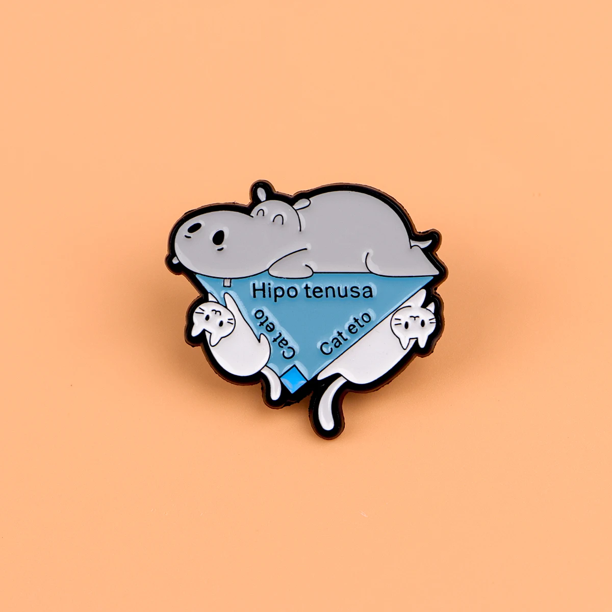 Pin de Esmalte de Gato Preto Fofo, Broches Engraçados de Sapo, Emblemas de Patas de Cachorro, Acessórios de Cosplay, Pins de Lapela para Mochilas, Cha