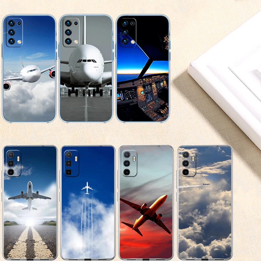 Funda NH3 Aircraft Travel Cloud Sky para Motorola E13 E15 E20 E22 E22I E22S E30 E32 E40 E7 E7I G Plus Power Play Stylus G22 G14