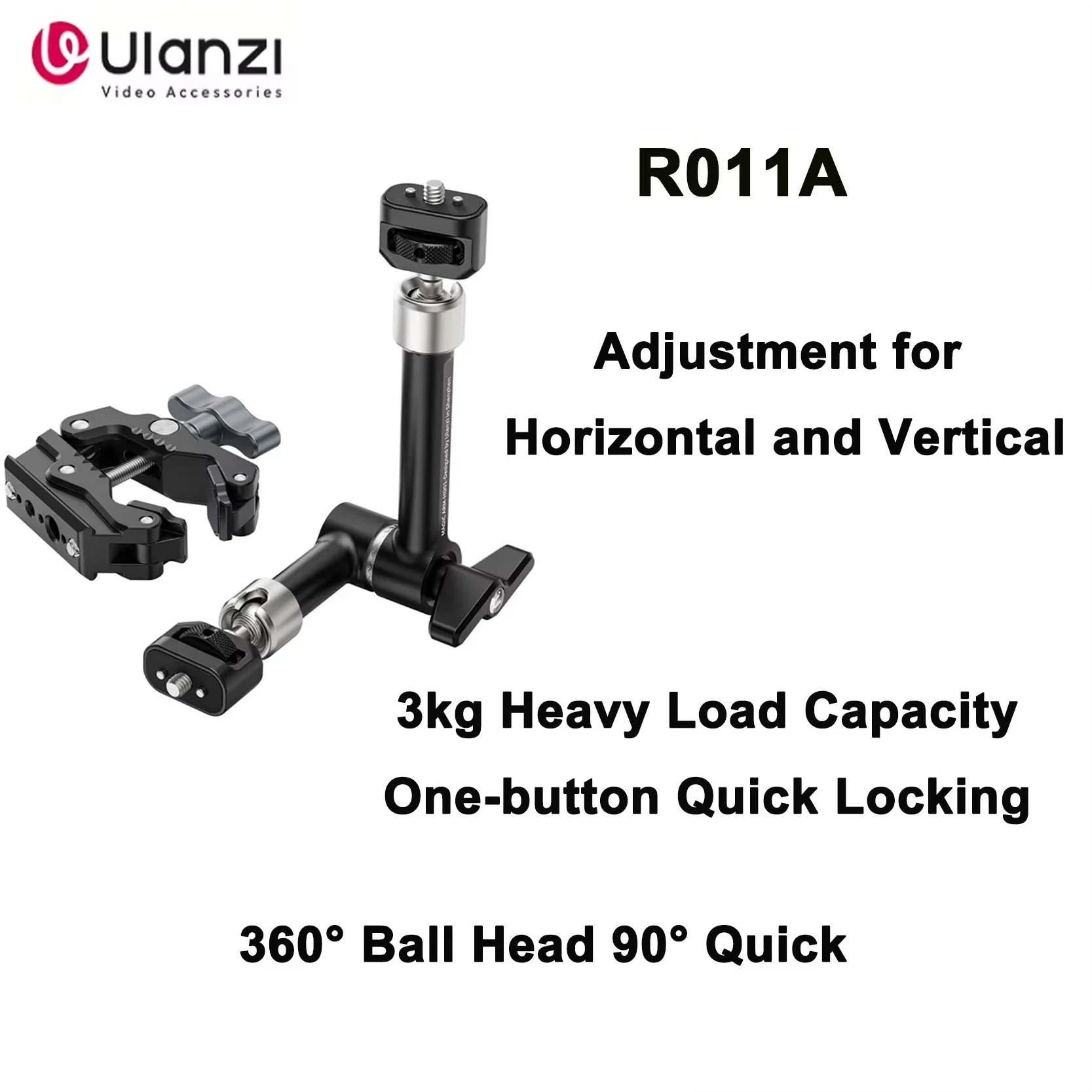 

Original Ulanzi R011A Strange Hand Force Grip Magic Arm Bracket Camera Monitor SLR Tripod Expansion Force Grip