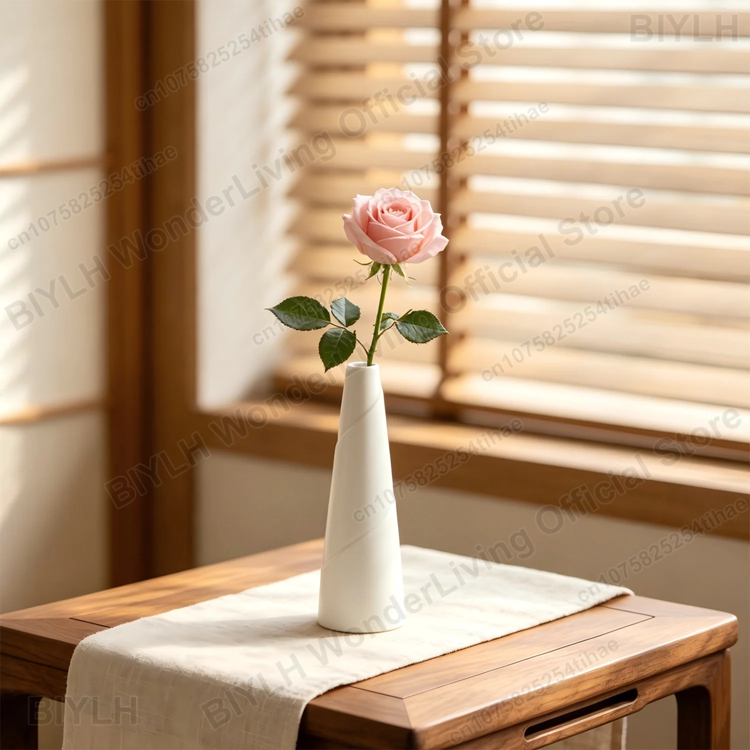 White Ceramic Vase Vase in The Shape of Bamboo Shoots Nordic Hydroponic Flower Arrangement Home Decor Dining Table Centerpiece