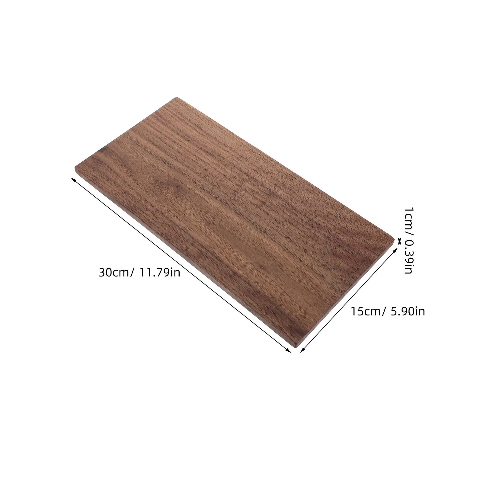 Walnut Wood Sheet Unfinished Natural Grain Board 11.8 X 5.9 DIY Craft Lumber Shelves Sign Plaques Hardwood Lumber - view 6
