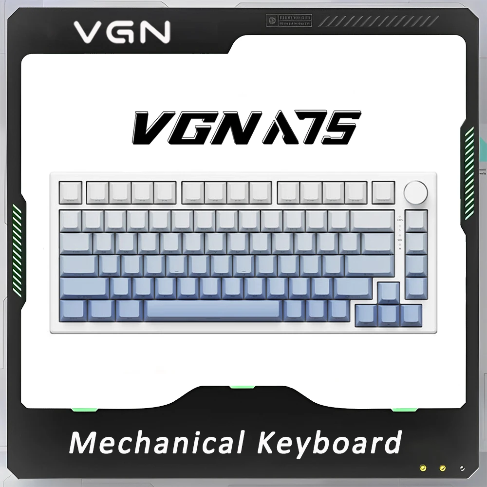 

VGN A75 Magnetic Switch Mechanical Keyboard RT Wired Gaming Keyboard Hot Swap Low Delay Gasket PC Accessory Valorant Gamer Gifts