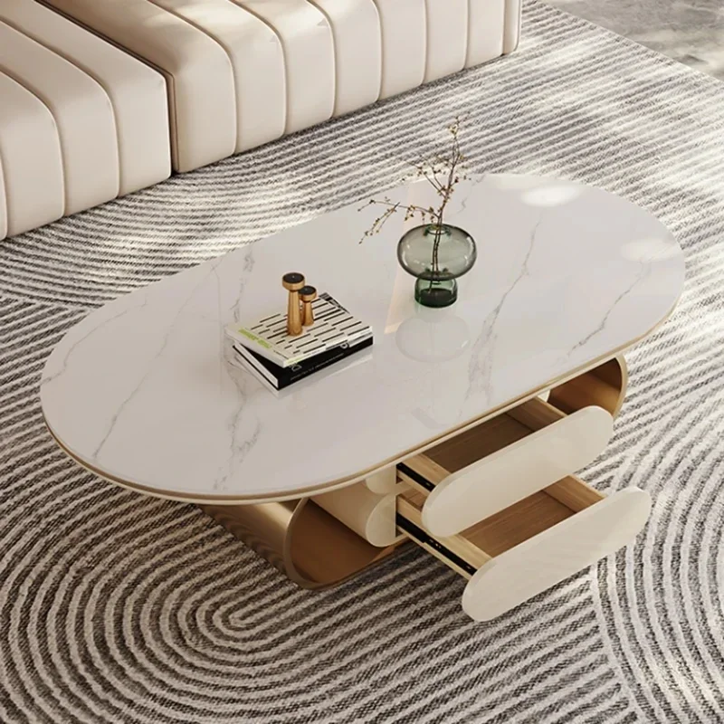 Modern Luxury Coffee Tables With Storage Metal Gold Premium Nordic Coffee Table Living Room Unique Muebles Hogar Home Decoretion