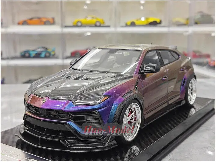 UU 1/18 For Lamborghini URUS Resin Model Car Diecast Simulation Kids Toys Boys Birthday Gifts Hobby Display Collection Purple