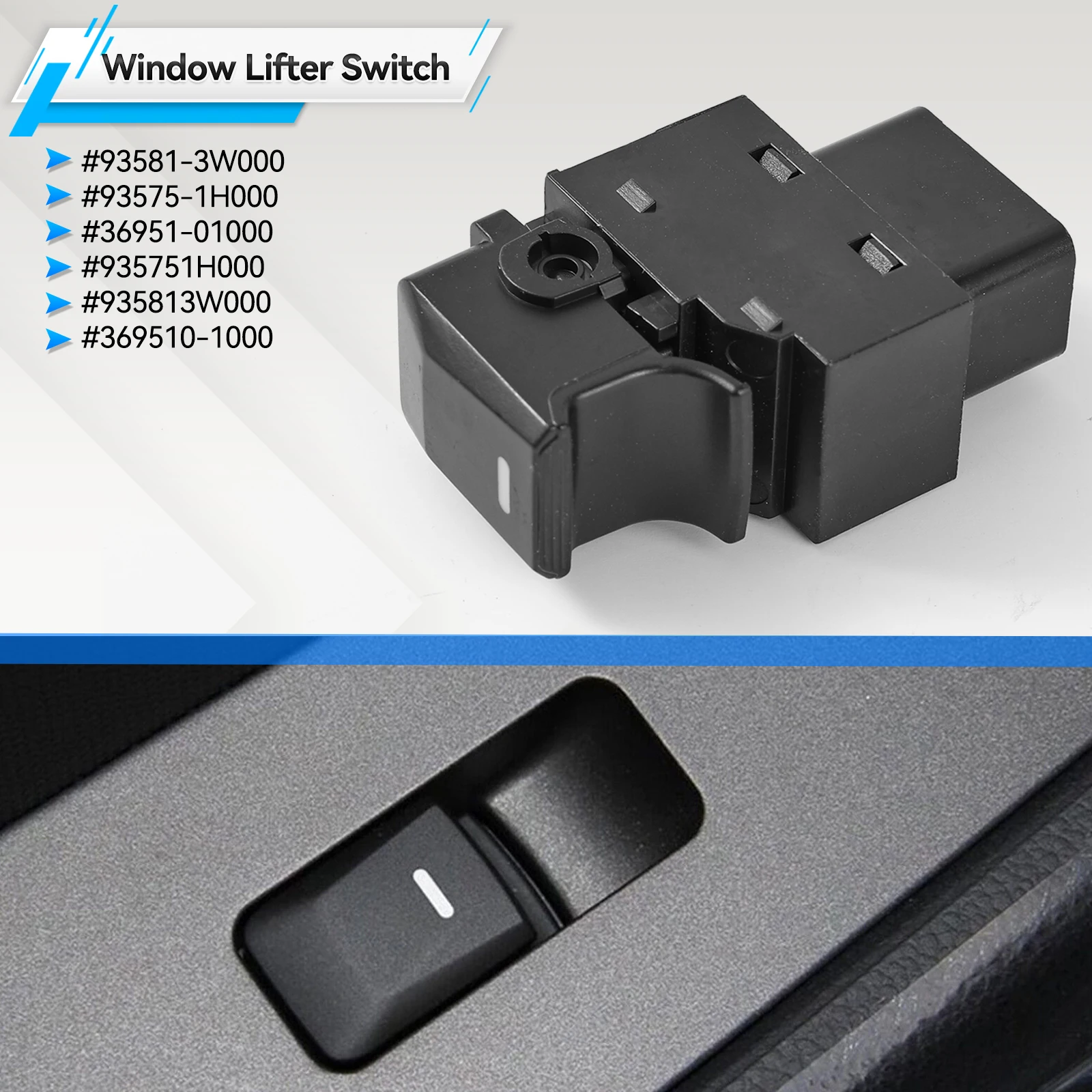 Car Window Control Switch Lifter Button #93575-1H000 369510-1000 93581-3W000 For Kia Sportage 2011-2016 935751H000 935813W000